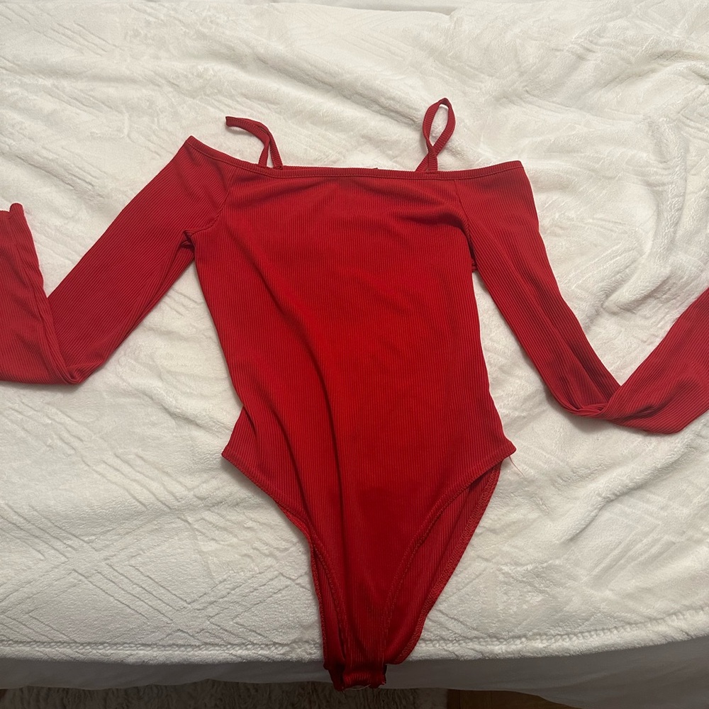 Nasty Gal Red Bodysuit